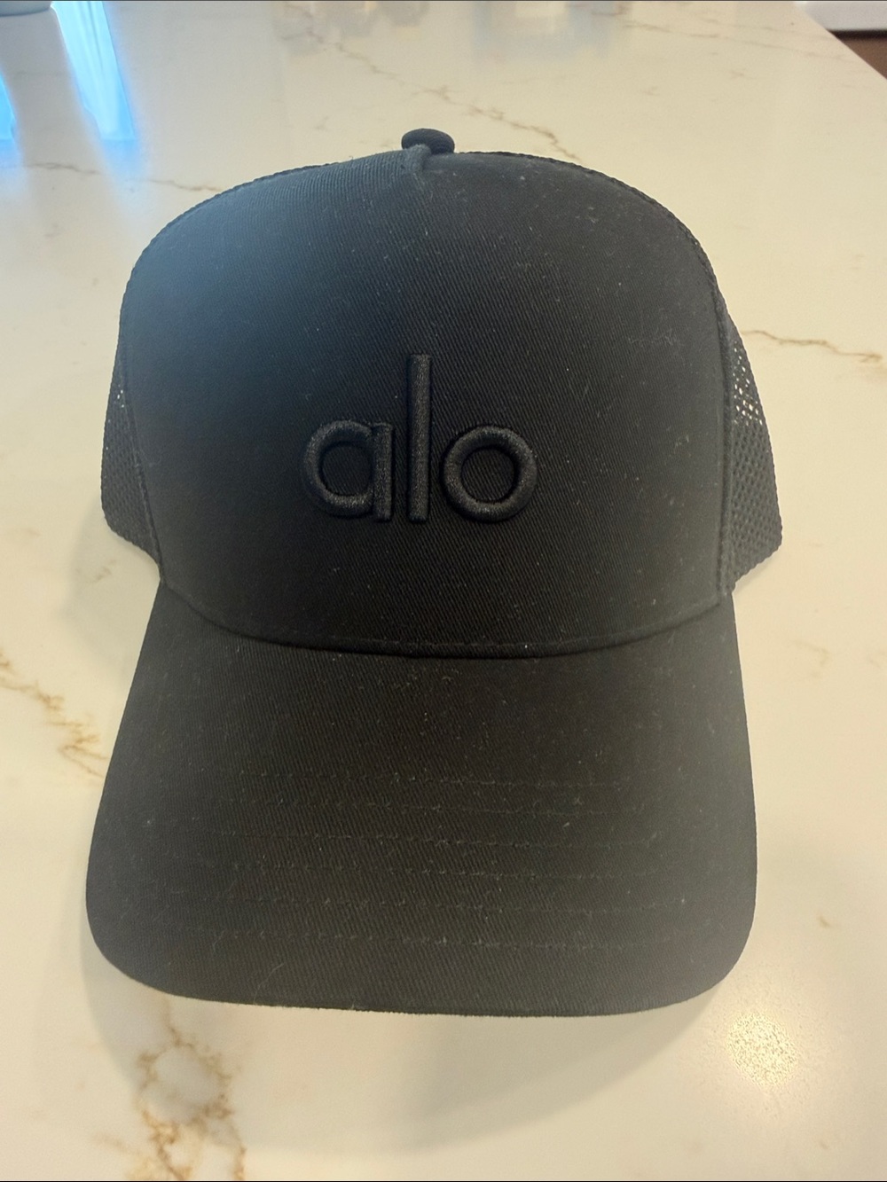 Alo Black Mesh Trucker Hat